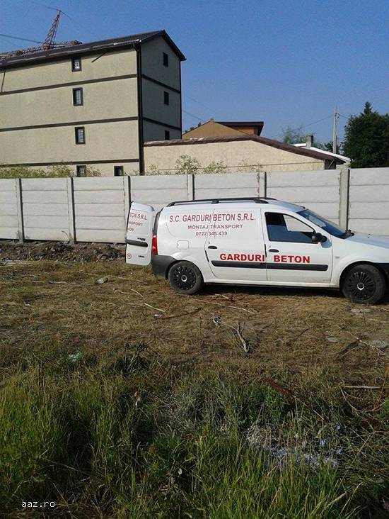 Gard beton SC GARDURI BETON SRL factura fiscala 125 lei ml montaj transport