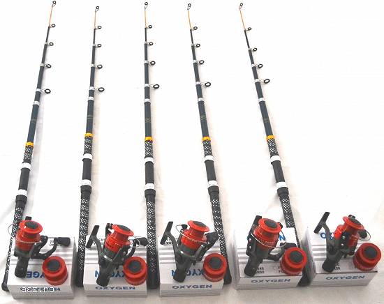 Set 5 lansete BLACK PANTHER 2, 7M cu mulinete FGR 50