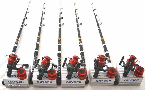 Set 5 lansete BLACK PANTHER 2, 7M cu mulinete FGR 50