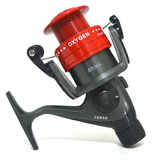 Set de 4 lansete OXYGEN SELECT 3, 0m actiune 60-120g cu 4 mulinete OXYGEN FGR50 cu 6 rulmenti