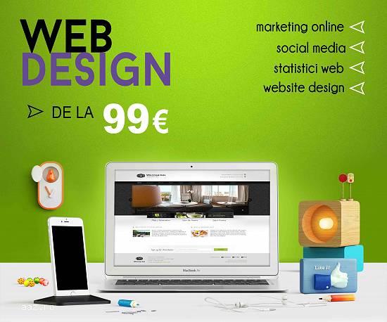 Website de la 99 Euro - servicii web design