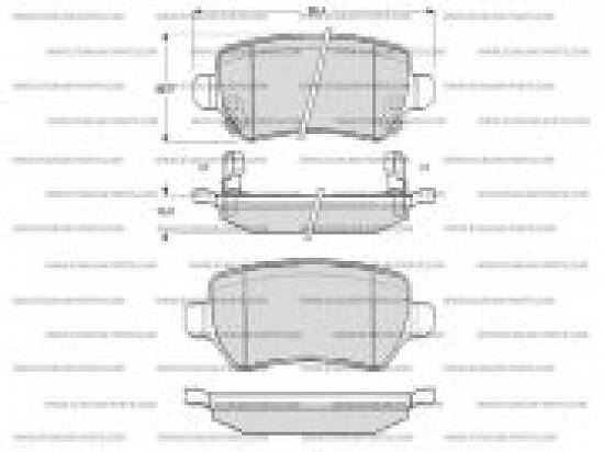 Placute frana spate Starline,  Opel  Astra H,  Corsa C,  Zafira
