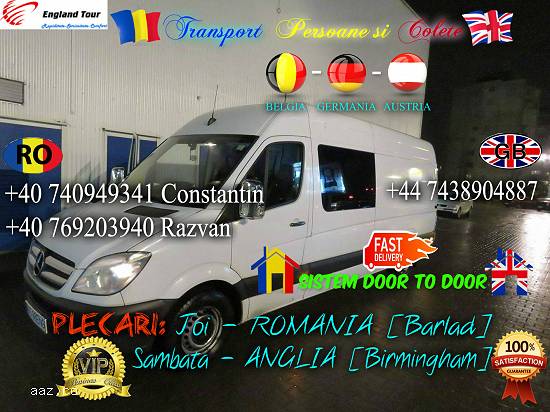Transport Persoane & Colete Romania - Anglia