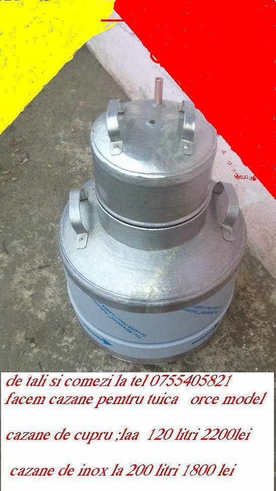 cazane de pt tuica de inox