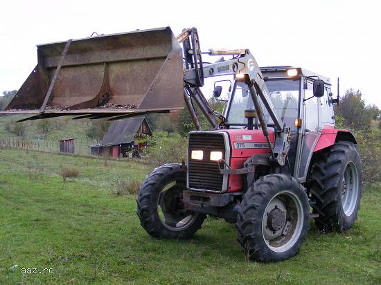 Tractor Massey Ferguson 375 + incarcator frontal,  1992,  4x4,  90 CP