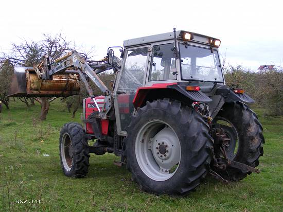 Tractor Massey Ferguson 375 + incarcator frontal,  1992,  4x4,  90 CP