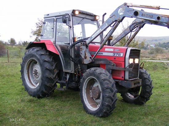 Tractor Massey Ferguson 375 + incarcator frontal,  1992,  4x4,  90 CP