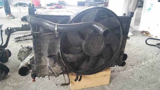 Ansamblu radiatoare + electroventilator Mercedes A203,   2003