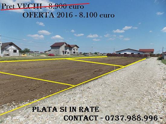 Berceni Ilfov,  teren Intravilan 300 mp / curent la lot + RATE
