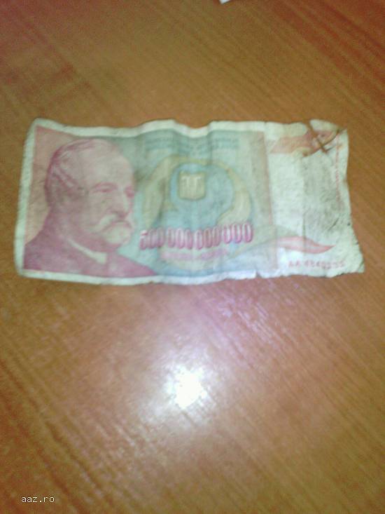 bancnota dinar iugoslav de 500.000.000.000
