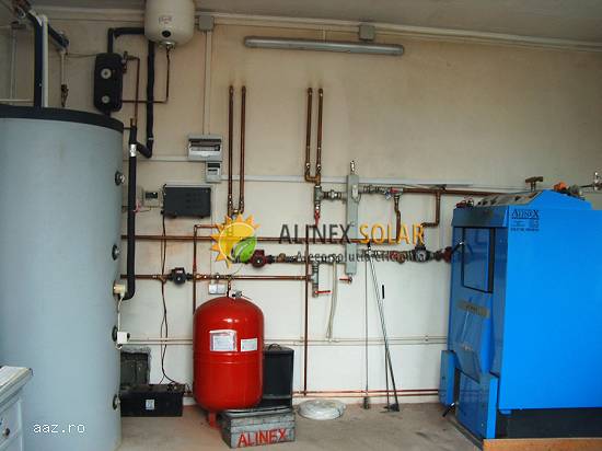 Centrala lemn si peleti - Kit 25KW montaj inclus