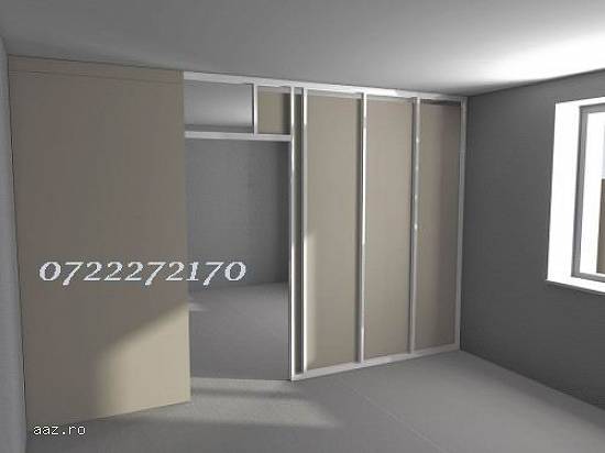Montaj rigips,  gips carton,  tavane false,  pereti despartitori,  zugraveli