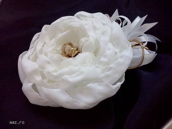 Accesoriu par mireasa/ accesoriu rochie mireasa - Floare alba