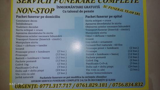 Pompe Servicii Funerare Transport