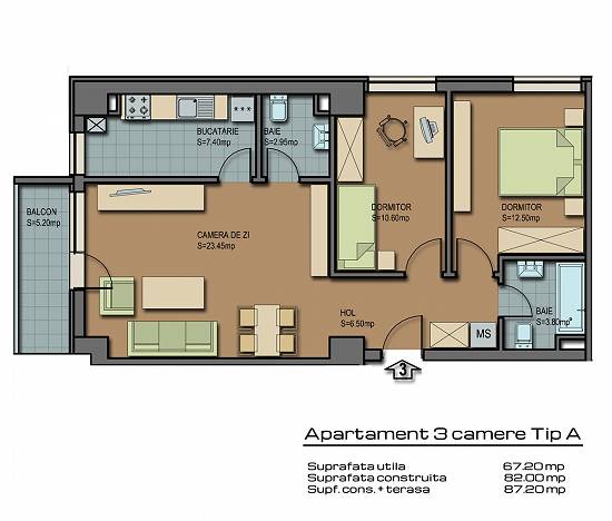 3A,   mutare imediata Barcelona Residence