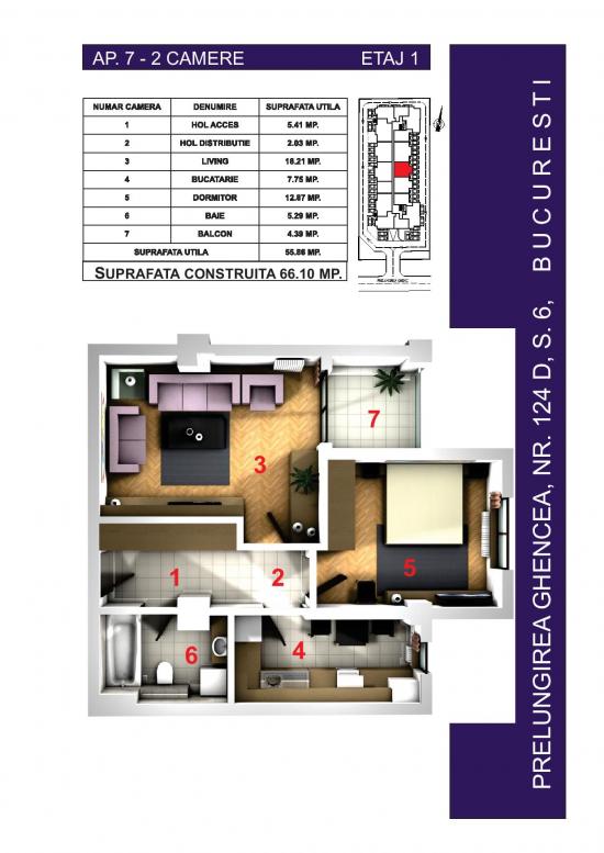 Apartamente noi 2 camere Ghencea