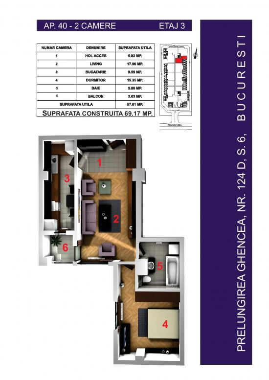 Apartamente noi 2 camere Ghencea