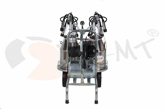 Aparat de muls bovine cu 2 posturi si 2 bidoane 25l inox