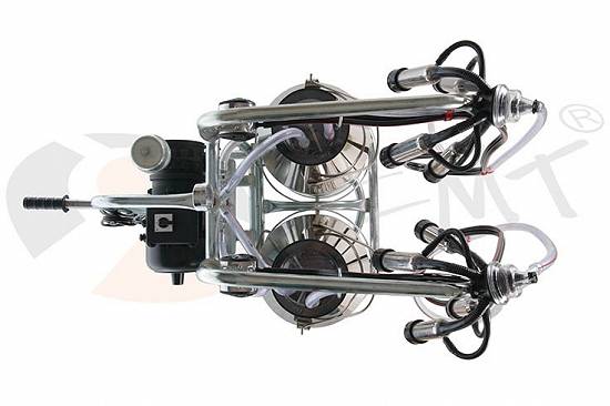 Aparat de muls bovine cu 2 posturi si 2 bidoane 25l inox