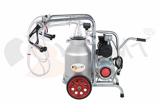 Aparat de muls ovine si caprine cu 2 posturi si 1 bidon 30l aluminiu