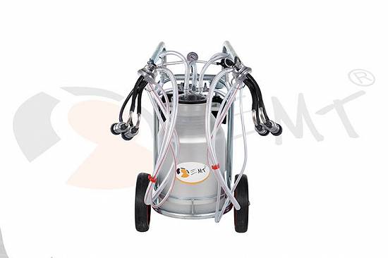 Aparat de muls ovine si caprine cu 2 posturi si 1 bidon 30l aluminiu