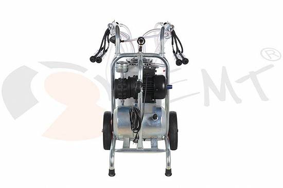 Aparat de muls ovine si caprine cu 2 posturi si 1 bidon 40l aluminiu