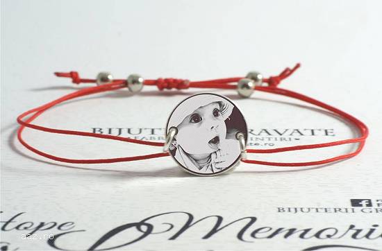 Bratara personalizata cu banut de argint