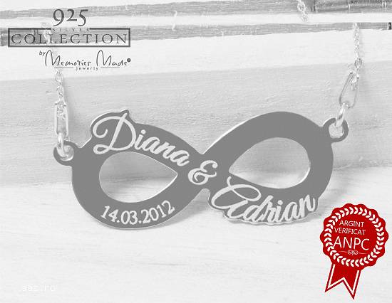 Lantisor personalizat cu pandantiv nume