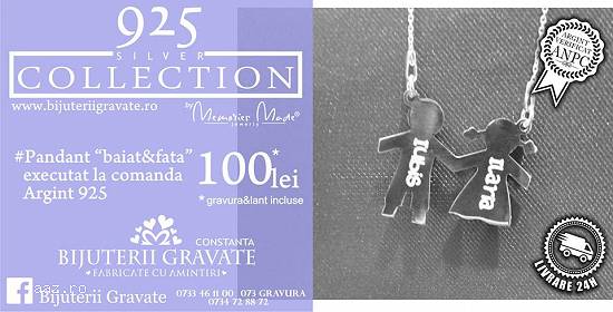 Bijuterii gravate personalizate