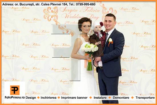 fotopanou pentru decor la nunta