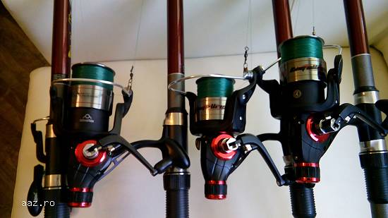 Lansete crap King-Allround 360/4 cu Mulinete GR/5000-Set 3 Buc.