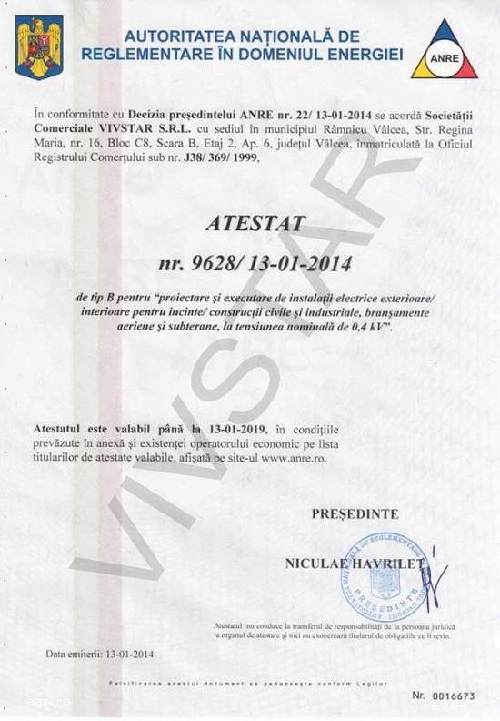 Instalatii electrice si curenti slabi