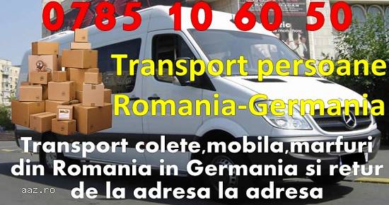 TRANSPORT PERSOANE ROMANIA-GERMANIA ( TUR-RETUR)