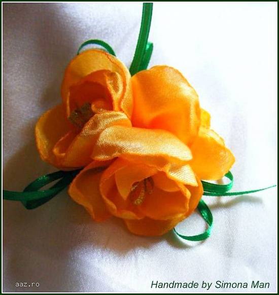 Brosa - Buchetel flori galbene -