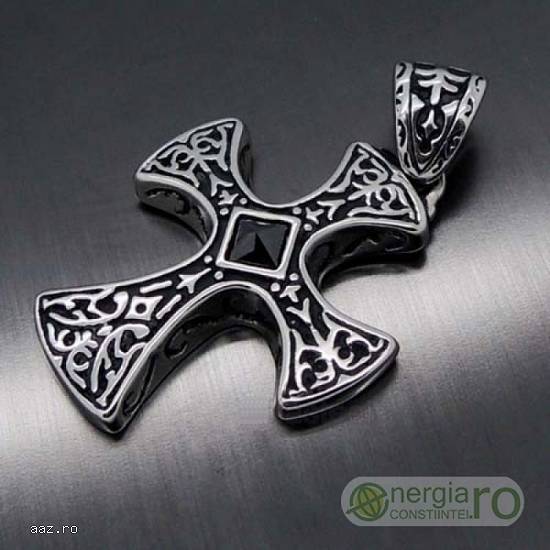 Pandantiv Amuleta Cruce Celtica Crucifix Cruciulita INOX PND005