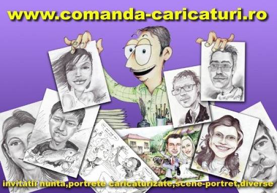 Caricaturi,  portrete,  picturi,  cadoul ideal pentru cei dragi