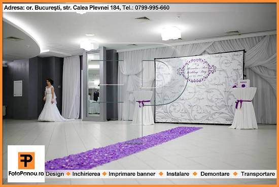 Foto panou va servi drept cel mai deosebit Decoratiuni/Aranjamente/Amenajari pentru ceremonii si eve