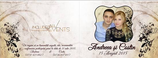 Cele mai noi modele de invitatii evenimente 2016 Constanta 0728955745