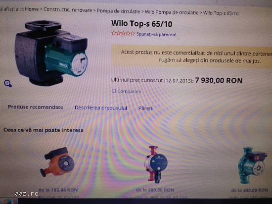 Pompa de circulatie Wilo Top - s 65/10