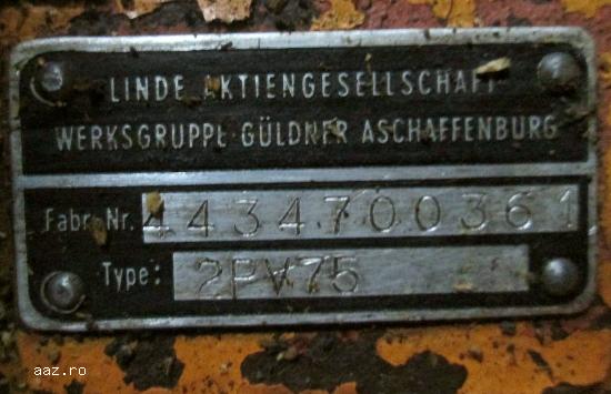 Pompa hidraulica Linde 2PV75