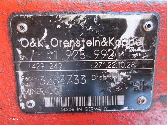 Pompa de excavator O&K RH6 PMS