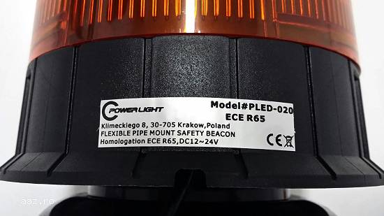 Lampa avertizare lumina galbena cu LED-uri