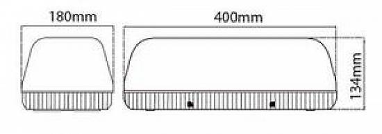 PROMOTIE! Lampa avertizare cu 2 rotoare,  galbena girofar auto 12-24V