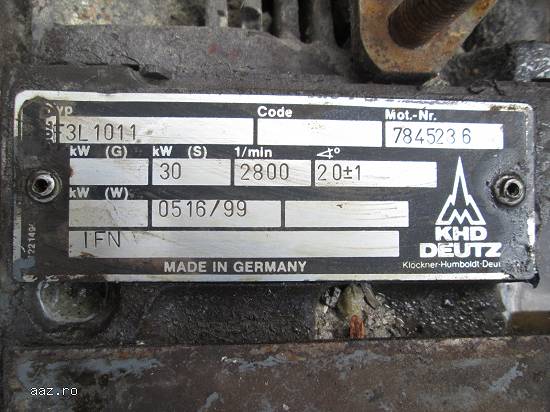 Piese de motor Deutz F3L1011