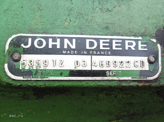 Piese de motor John Deere 6359TZ03