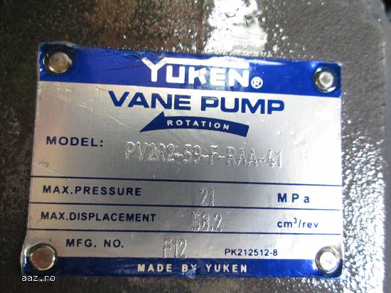 Pompa cu palete Yuken PV2R2 (noua)
