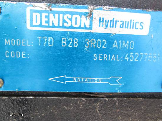 Pompa Denison T7D de la Hanomag 77