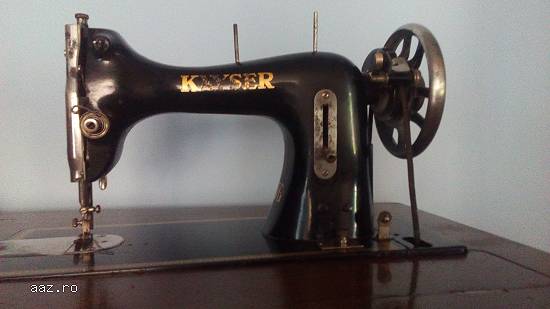 Vand masina de cusut Kayser JG, originala insotita de cartea sa.