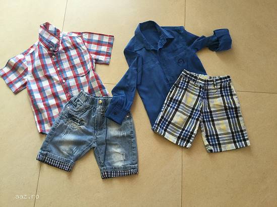 Pantaloni scurti,  camasi,  copii,  baieti,  7-9 ani
