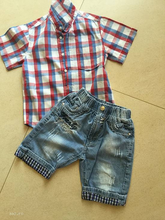 Pantaloni scurti,  camasi,  copii,  baieti,  7-9 ani